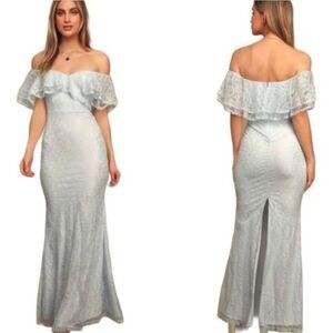 Lulus Feeling Amorous Lace Maxi Dress size large